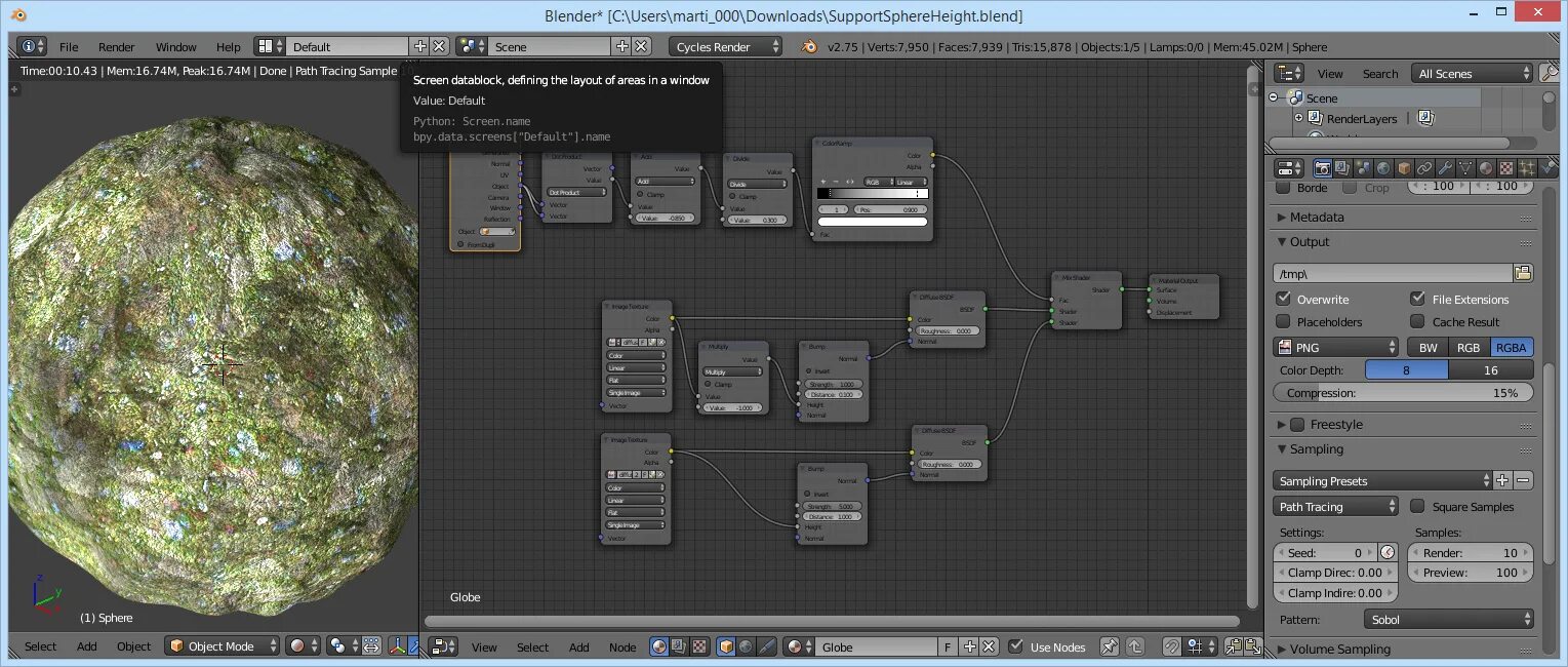 Blender bpy. Карта шероховатости blender. blender узлы.