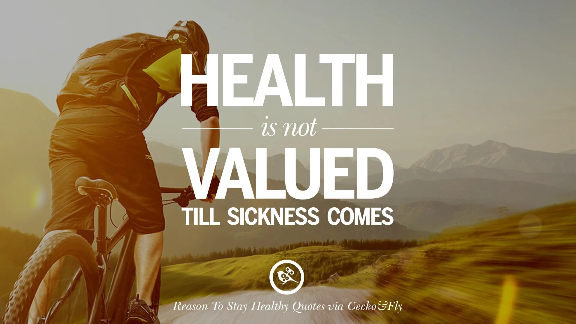 Come to reason. Health is not valued till Sickness comes. Health quotes. Healthy Lifestyle quotes. Quotes about Health.