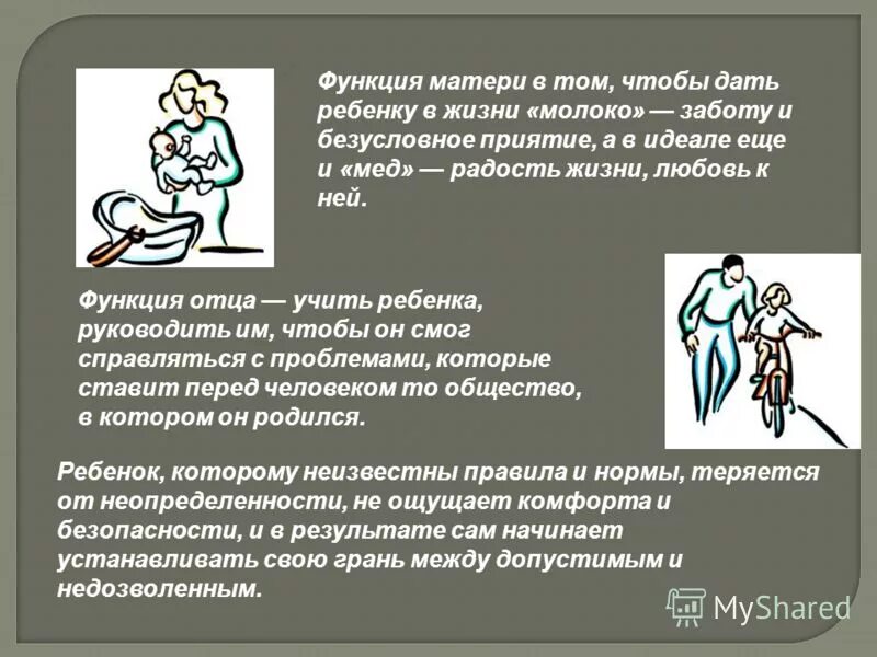 Функции материнство. Функции материнство