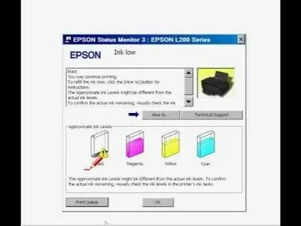 Программа для сброса уровня чернил epson
