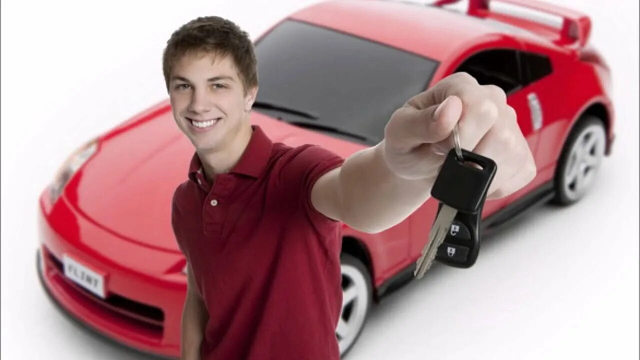 Car insurance. The cheapest car insurance. Man car Keys. Boy with a car.