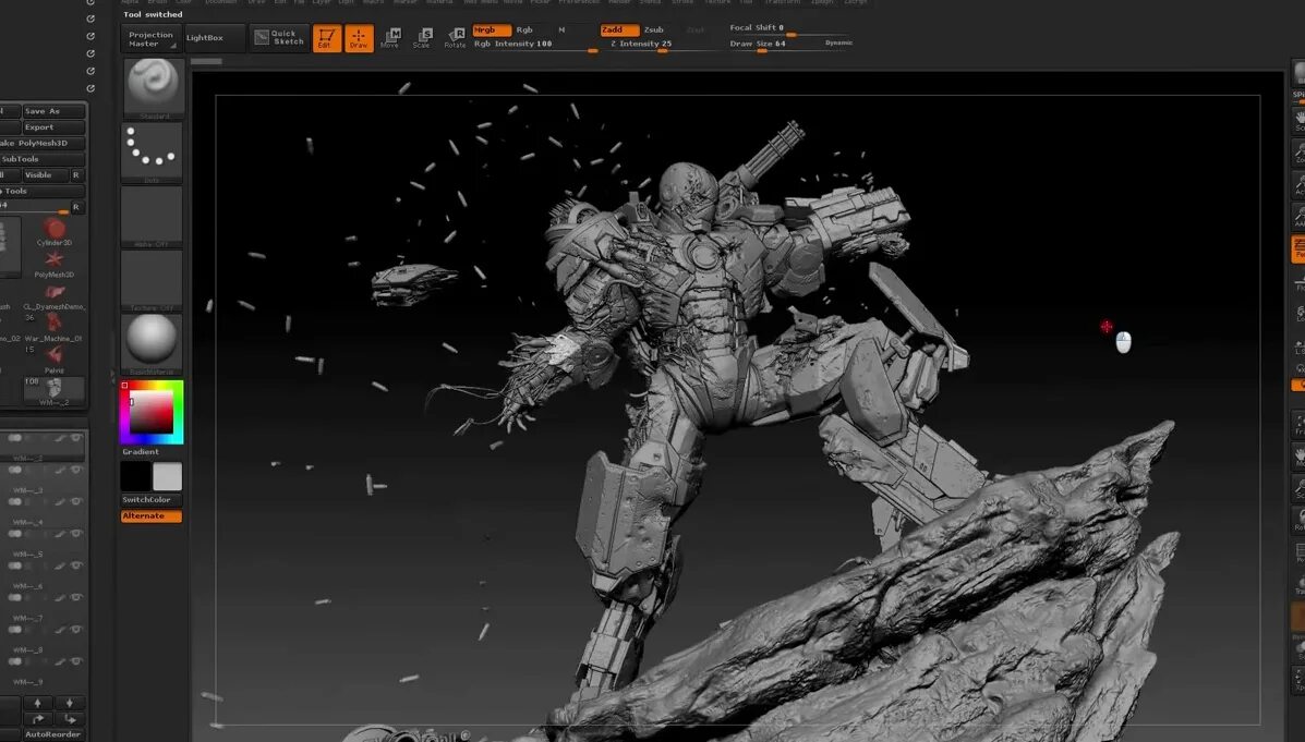 3 d total