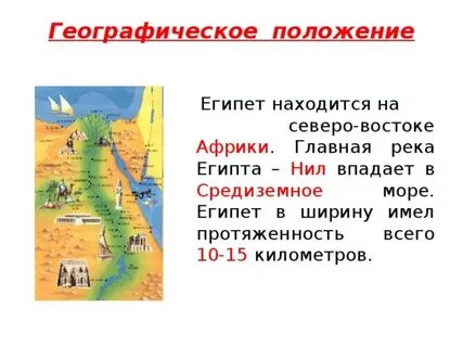Местоположение древнего египта