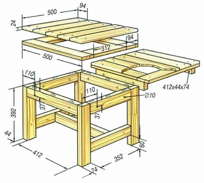 wheelchair accessible picnic table Picnic table, Picnic, Diy furniture