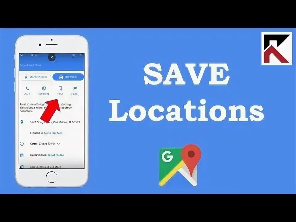 Save locations. Save locations