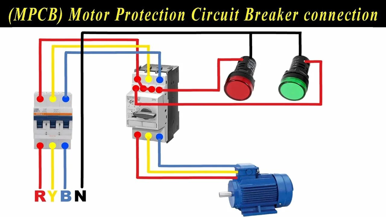 Motor circuit. Motor circuit breaker. motorized circuit-breaker. three phase circuit breaker connection. motors защита.