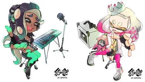 The Splatoon 2 Pop Duo [Off The Hook] had official Pearl and Marina artwork...