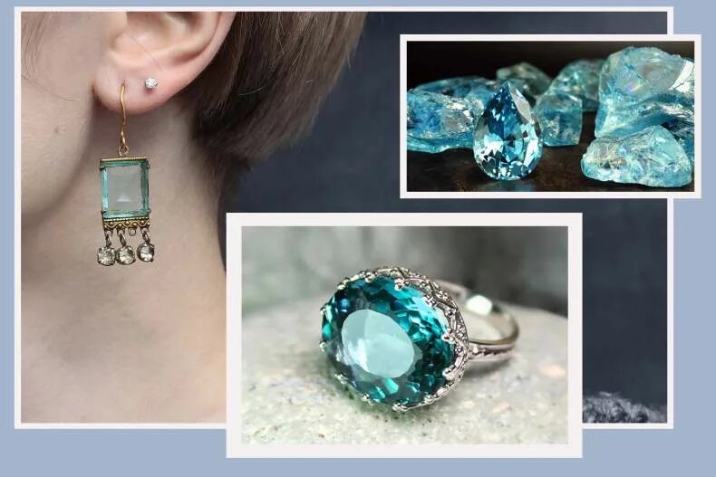 14k White Gold 2.02ct Aquamarine 0.80ct Diamond Ring