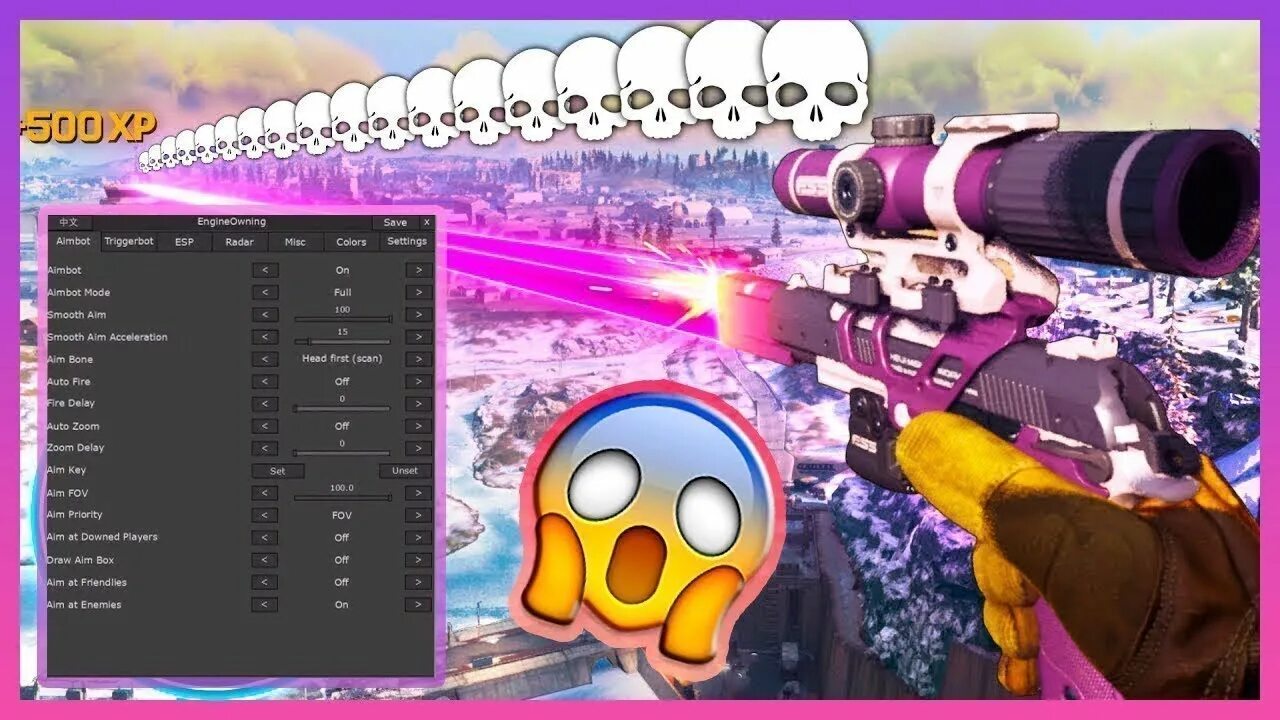 Engineowning. Engineowning. Warzone cheat free: esp, wallhack, aimbot, radar hack. Engineowning updates. Настройка aim чита engineowning.