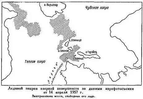 Озеро чудское на контурной
