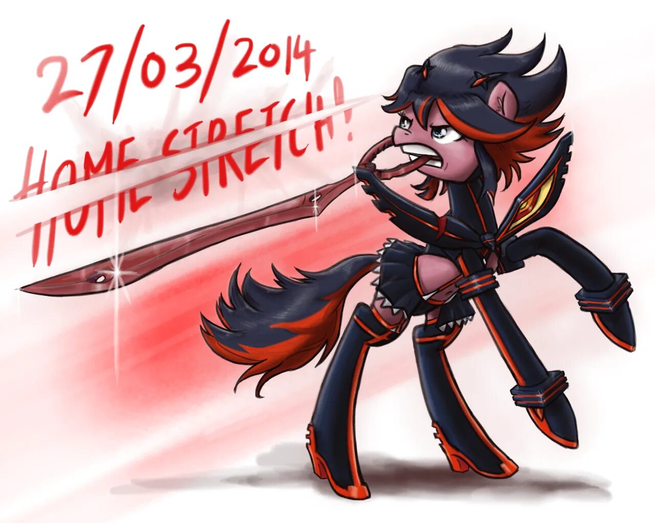 Рюко Матой арт. Рюко Матой пони Таун. Pony Kill la Kill. Killing ponies