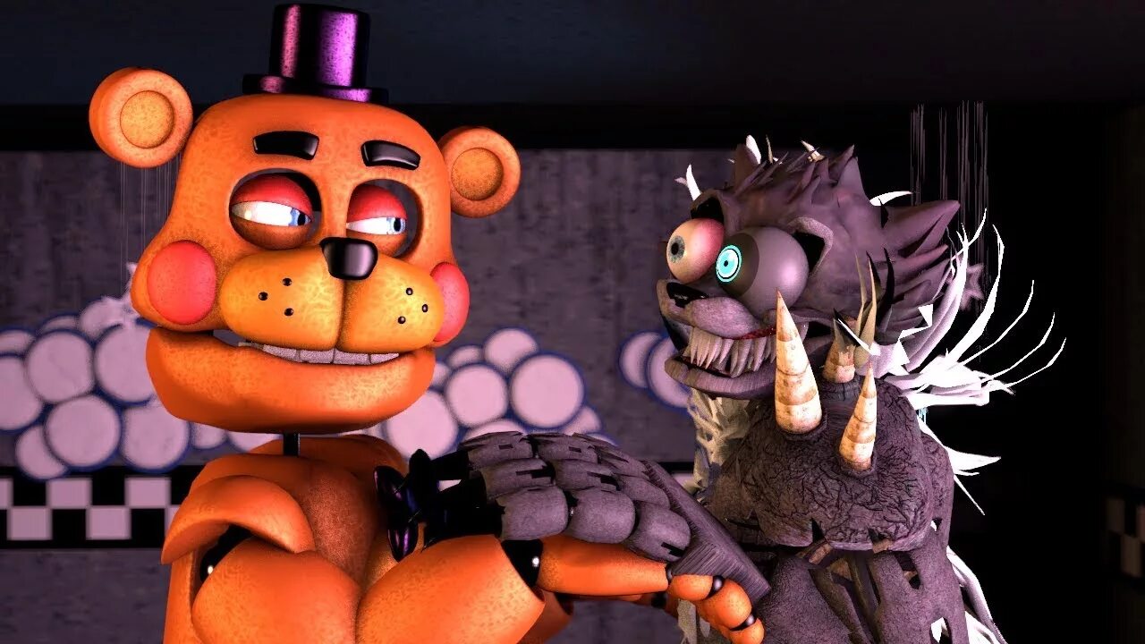 Видео freddy's. Твистед Вулф ФНАФ. Рокстар Фредди SFM. Твистед волк SFM. АНИМАТРОНИК Твистед Вольф.