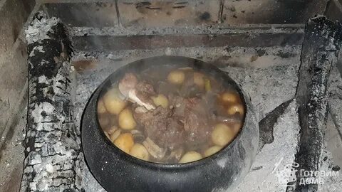 Мясо в русской печи