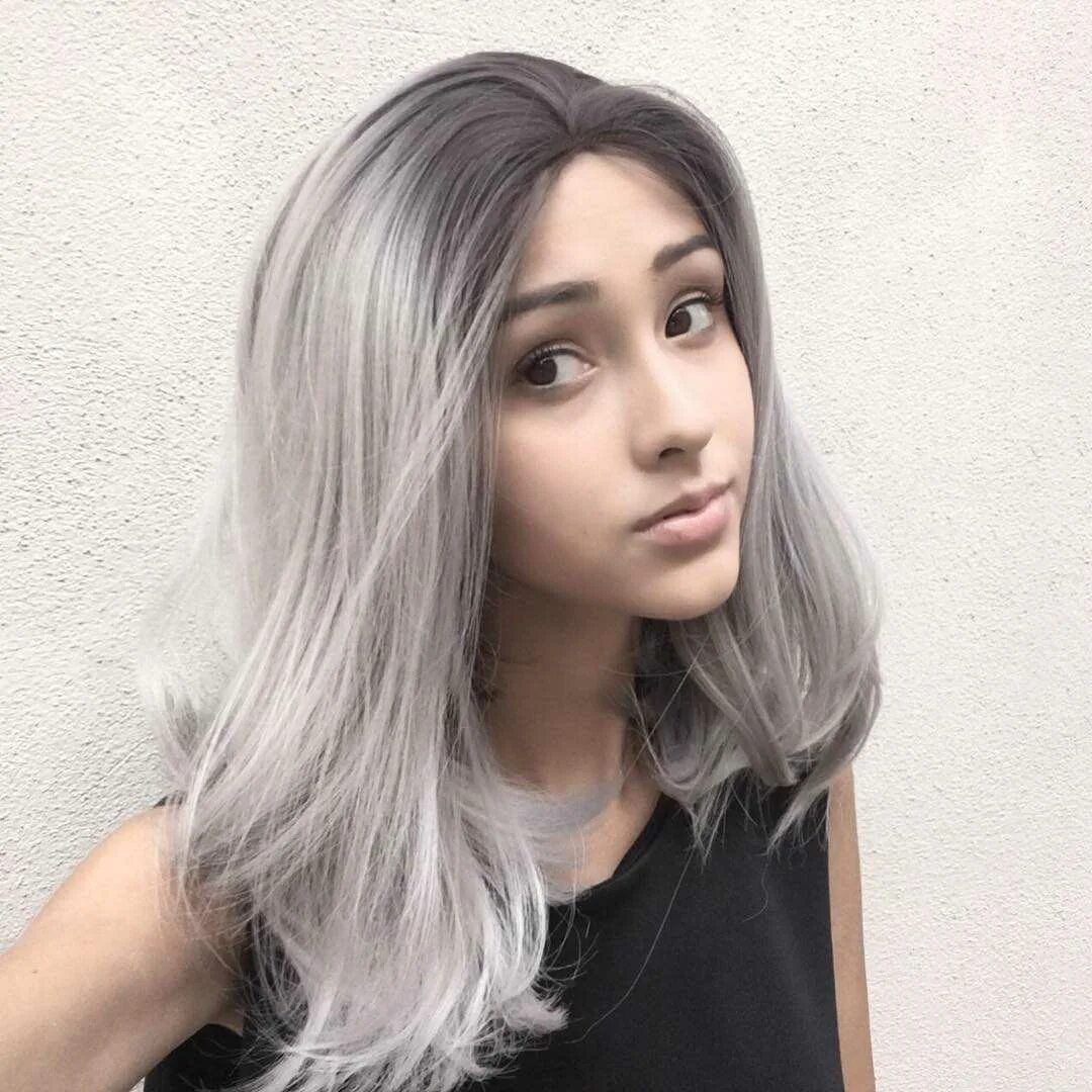 Пепельно серый цвет волос. Серебристо пепельный цвет волос. Пепельный цвет девушки. Пепельный цвет девушки. Стефани даниэль пепельная блонд.
