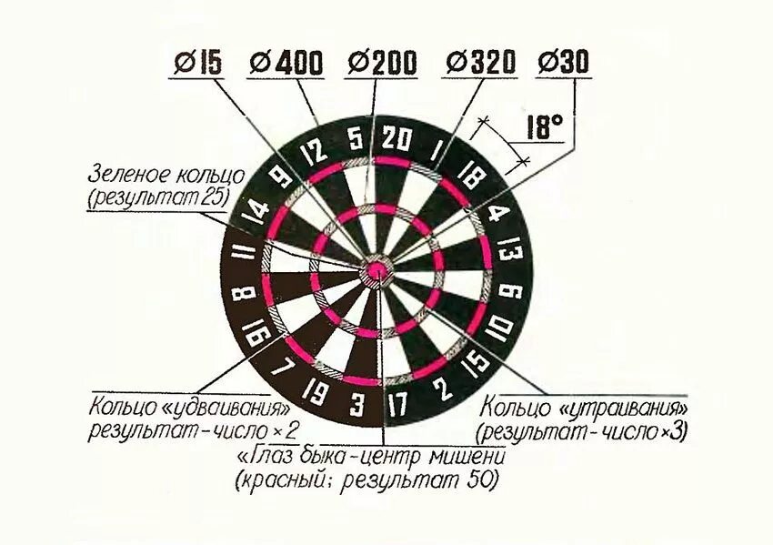 Попасть в центр мишени кроссворд. Дартс размеры мишени. схема расположения мишени для игры в дартс. разметка для игры в дартс. правила игры в дротики дартс.