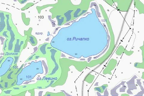 Карта озер