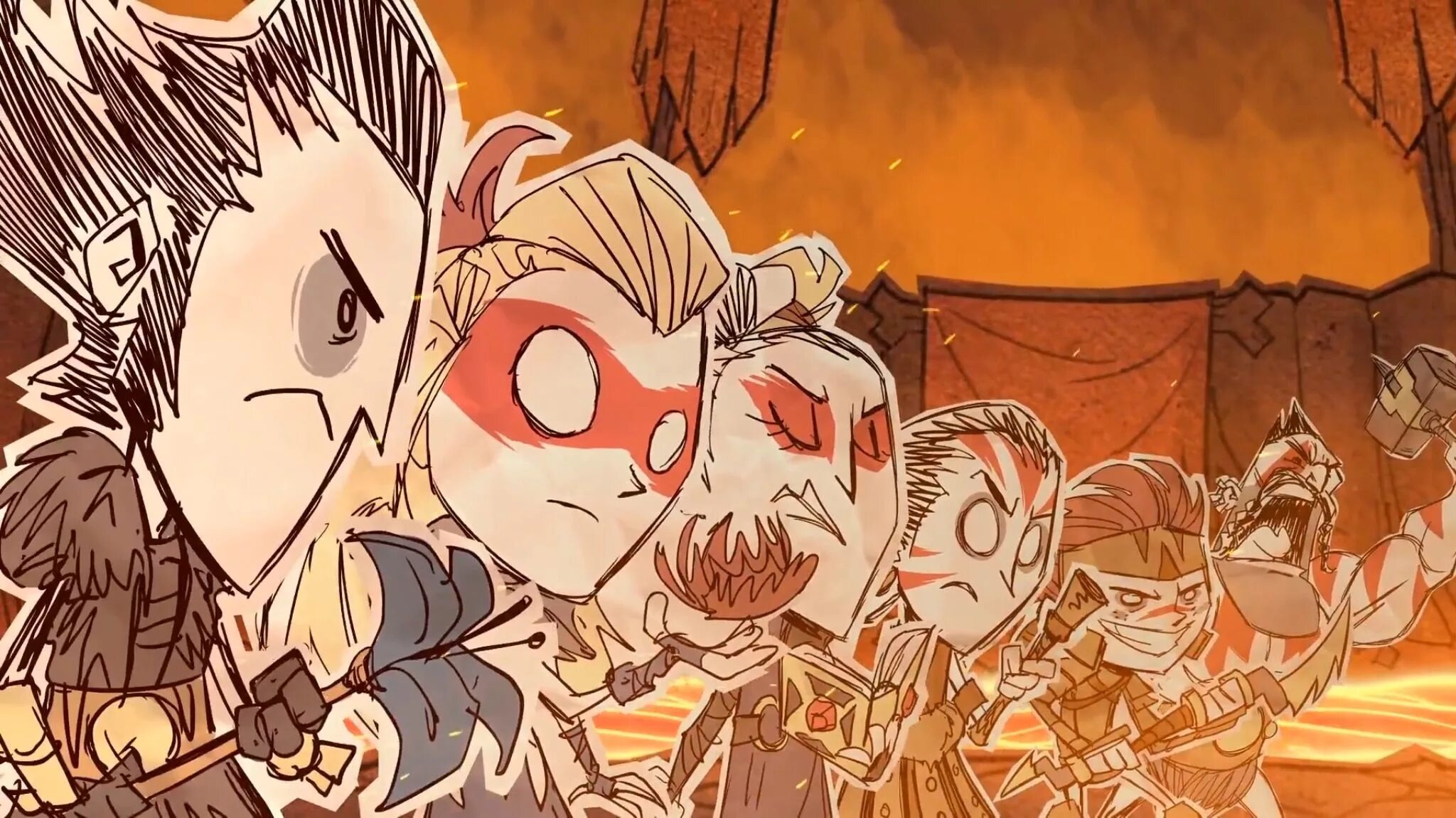 Донт старв тугезер. Don't Starve together арт. Don t Starve together арт. Вигфрид ДСТ.