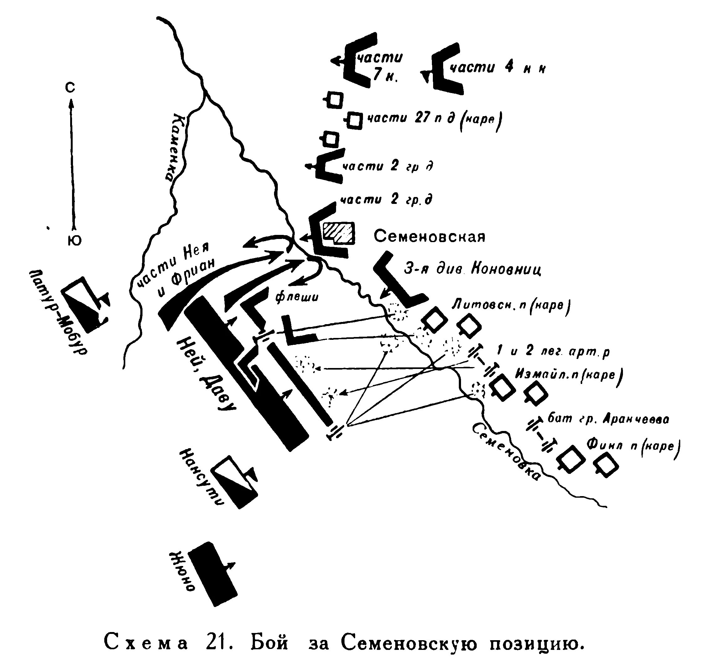 Цусимское сражение карта. Бой за Семеновский овраг 1812 года. Цусимское сражение схема. Бородинское сражение 1812 карта сражения.