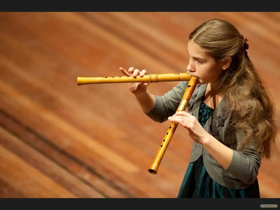 Playing recorder