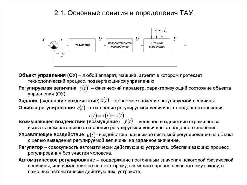 Теория автоматического управления принципы управления