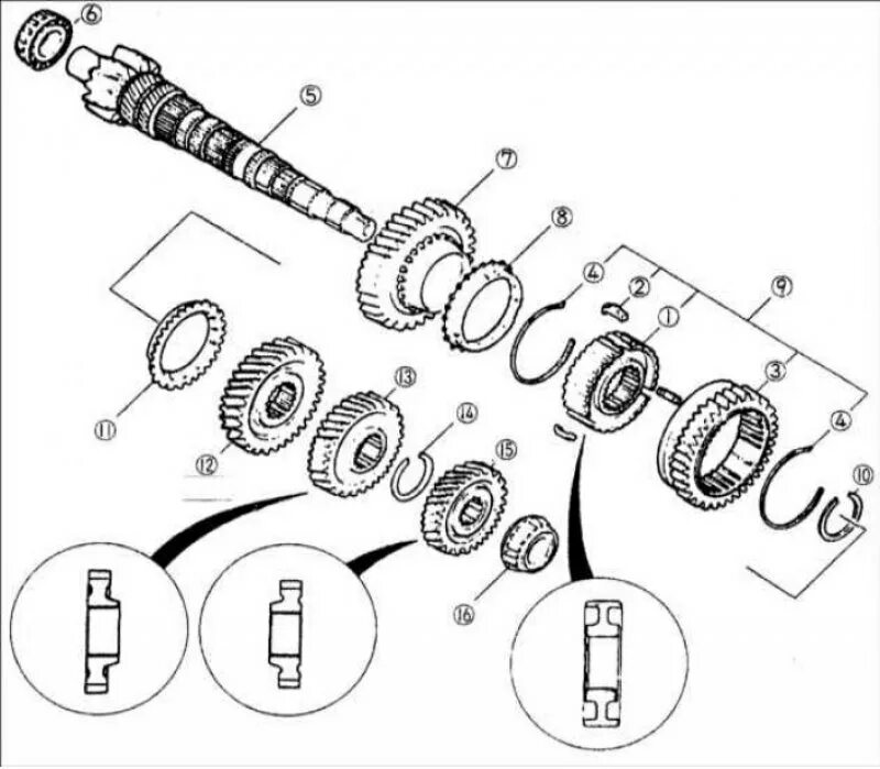 Схема кпп нива шевроле 5 передача. Схема вторичного вала мкпп ваз 2110. Вторичный вал 2110 сборка. Схема сборки вторичного вала кпп ваз 2110. Порядок сборки вала.