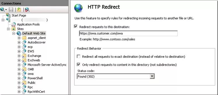 Owa url. Перенаправление iis. owa смена пароля. красивая редирект страница код. ssl переадресация что это.