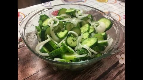 Салат из огурцов на новый год