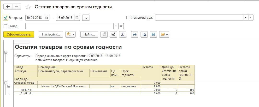 Остатки товара. Учет сроков годности. Учет по срокам годности. Остаток по срокам годности в продуктах.