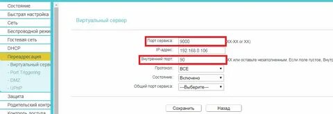 Тип портов маршрутизатора