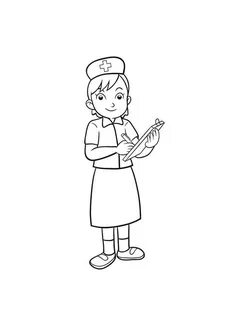 Рисунок профессии медсестры