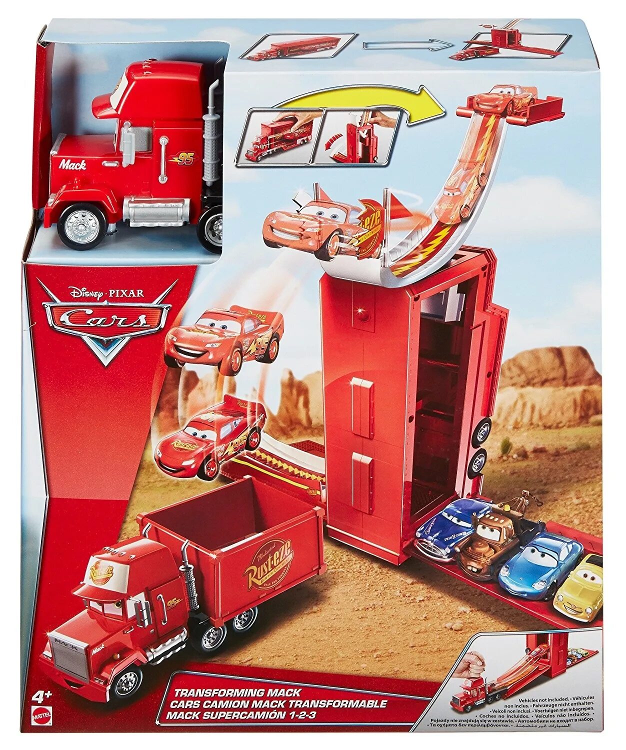 Трек Mattel Тачки трансформирующийся Мак dvf39. Игрушки Disney Pixar cars Mattel. Маккуин молния Тачки Мак. Cars Mattel Mack Hauler. Тачки покупки