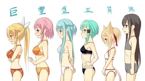 asuna, kirito, sinon, leafa, silica, and 5 more (sword art online) drawn by...