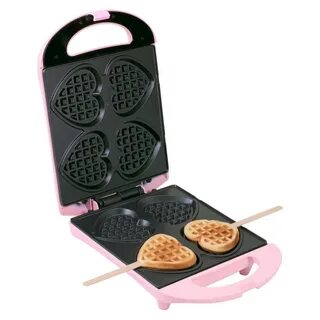 pink heart waffle maker 
