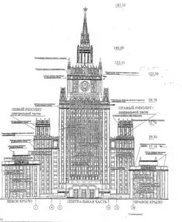 Чертежи зданий москвы