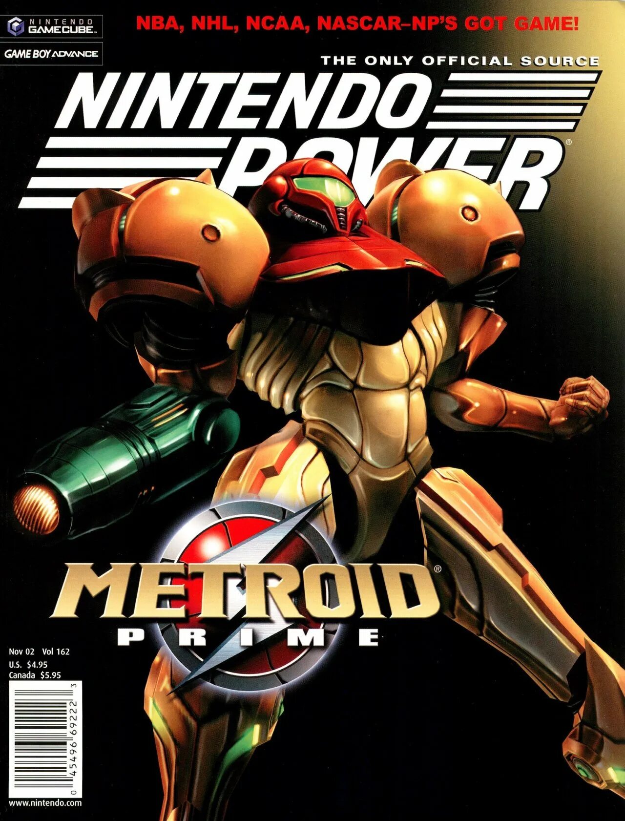 Nintendo Power Metroid. Nintendo 2002. Metroid Prime Cover.