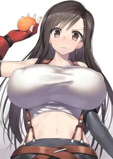 Anime 1254x1770 big boobs Tifa Lockhart Final Fantasy VII Nagase Haruhito h...