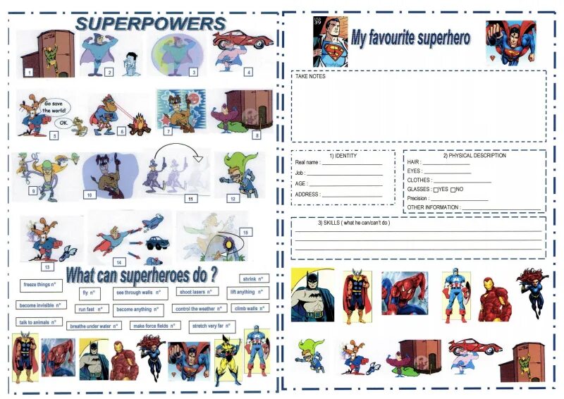 Супергерои. История супергероев. Английский с супергероями. Задания по английскому с супергероями. Про супергероя по английскому