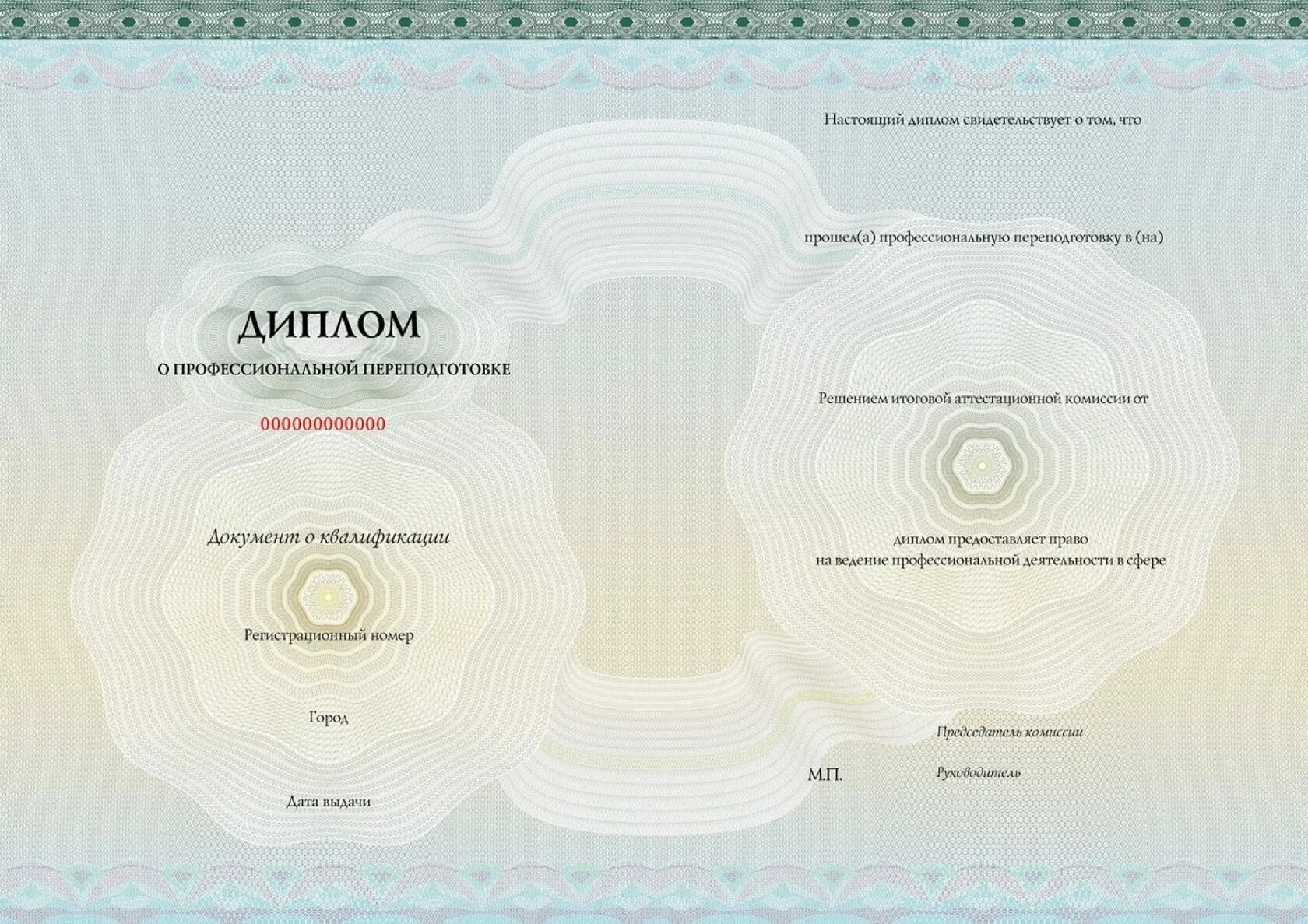 Курсы повышения квалификации формы. Форма диплома о профессиональной переподготовке.