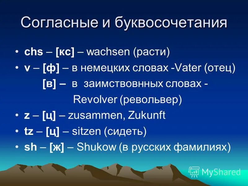 Немецкий как произносится слово