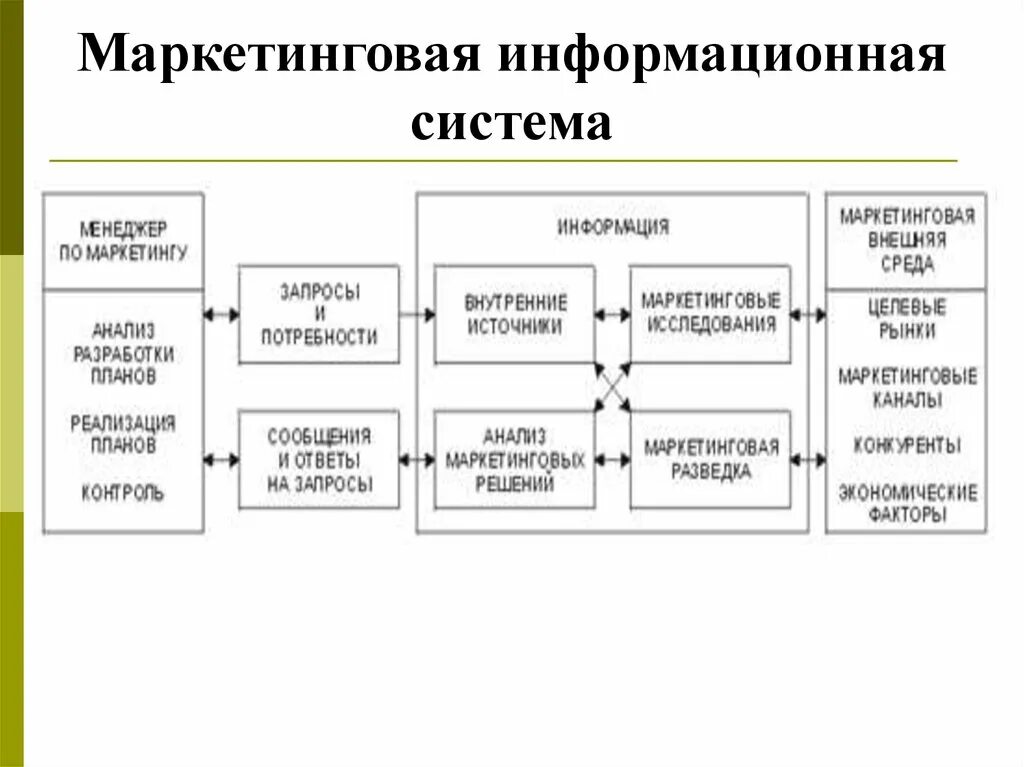 Маркетинговые данные организации