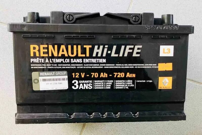 Аккумулятор Renault Hi-Life 12v 70ah. Renault Hi-Life 12v 70ah 720a. АКБ Renault 70ah 720a. Аккумулятор Renault l3 70ah, 7711821598. Аккумулятор 12v 70ah 720a