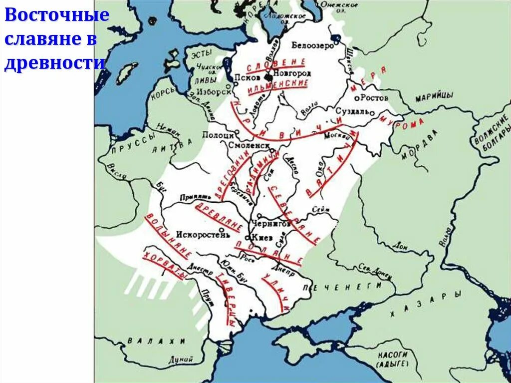 Восточные славяне в 7 8 веках