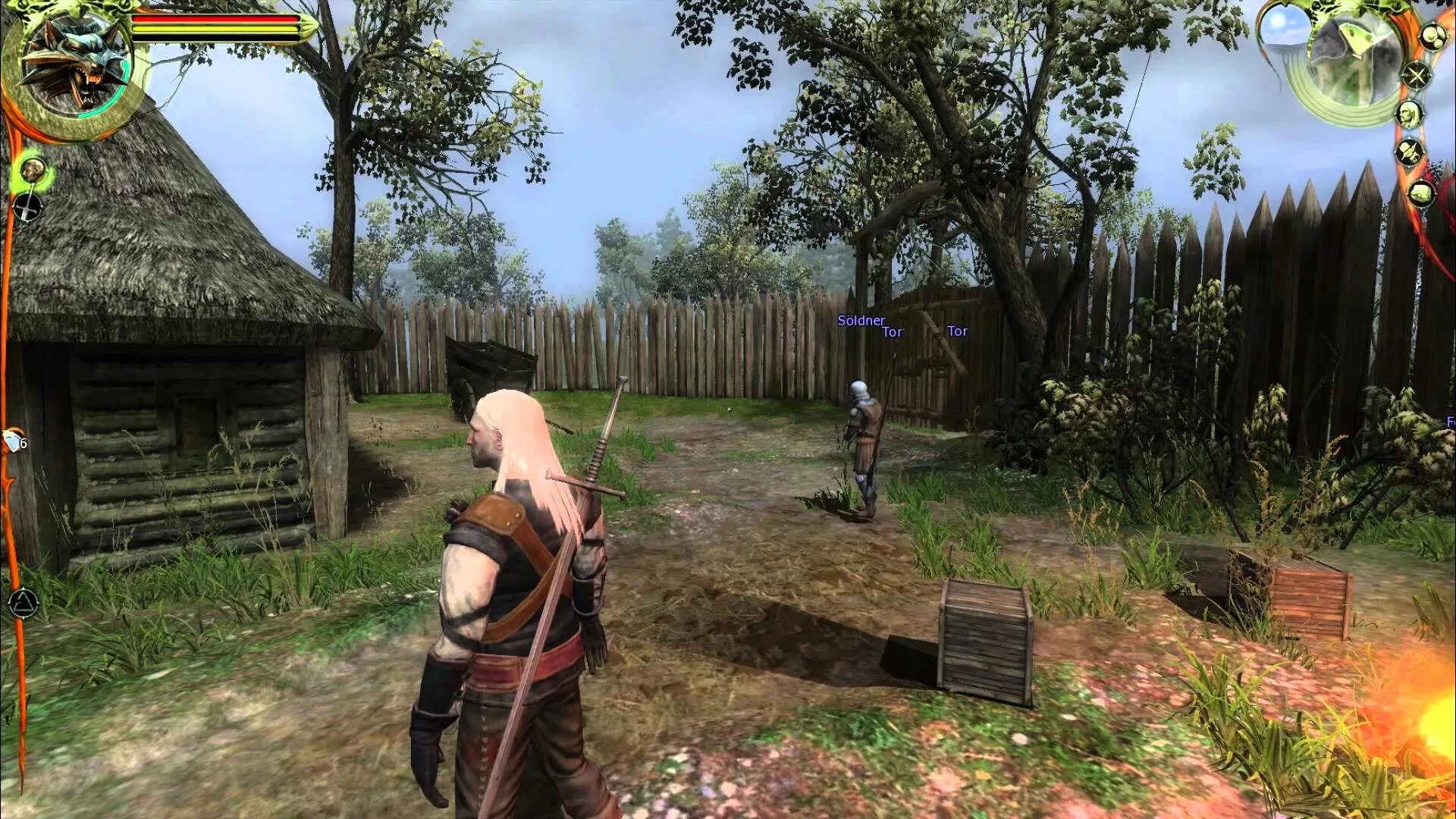 Ведьмак 1 часть игра. Ведьмак 1 2007. Геральт witcher 1. The witcher 1 игра. The witcher 2007 геральт.