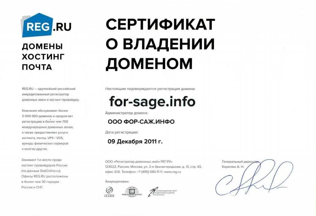 Сертификат о владении доменом reg.ru. Сертификат о регистрации домена reg.ru. Сертификат на владение доменом. Сертификат о регистрации доменного имени. Доменный сертификат