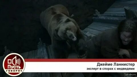 Человек победил медведя
