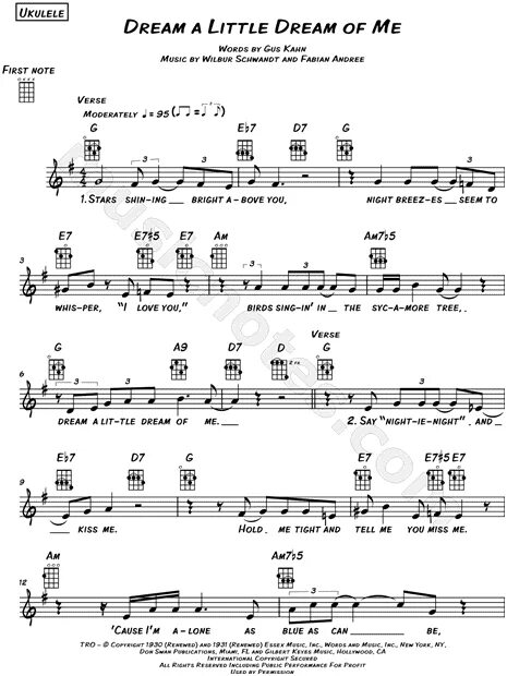 I have seen much ноты. Dream a little dream of me ukulele. Dream little dream слушать. Dream a little dream of me ноты для голоса. Dream a little dream of me the mamas & the papas.