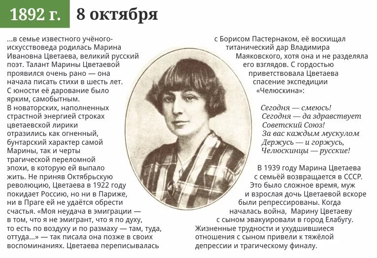 Рассказы про марину. Творчество поэтессы Марины Цветаевой. География Марины Ивановны Цветаевой.