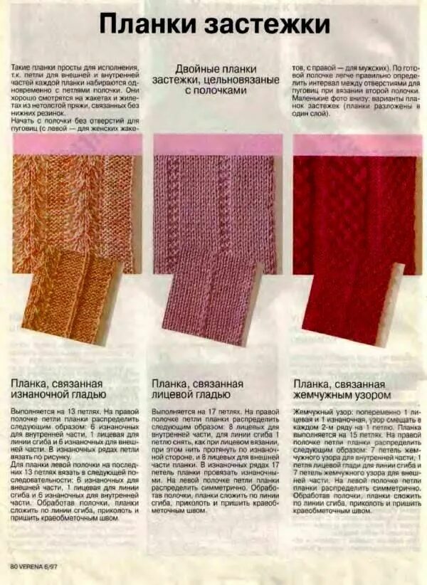 Узоры для планок спицами. Планки спицами. Двойная вертикальная планка спицами. Планки спицами. Цельновязанная планка резинкой 1х1.