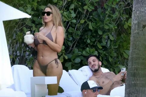 Larsa Pippen - In a bikini with a mystery man by the pool in Miami-48 - GotCeleb