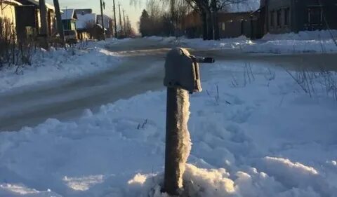 Замерзает колонка